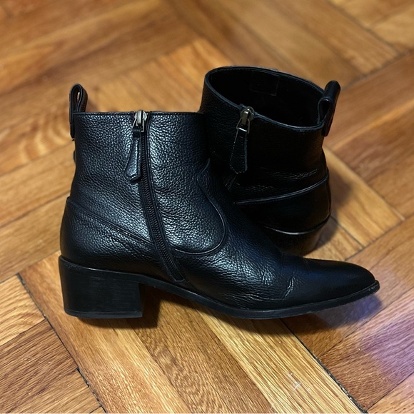 Veronica Beard Vero Couio Chelsea Leather Booties - Picture 13 of 13
